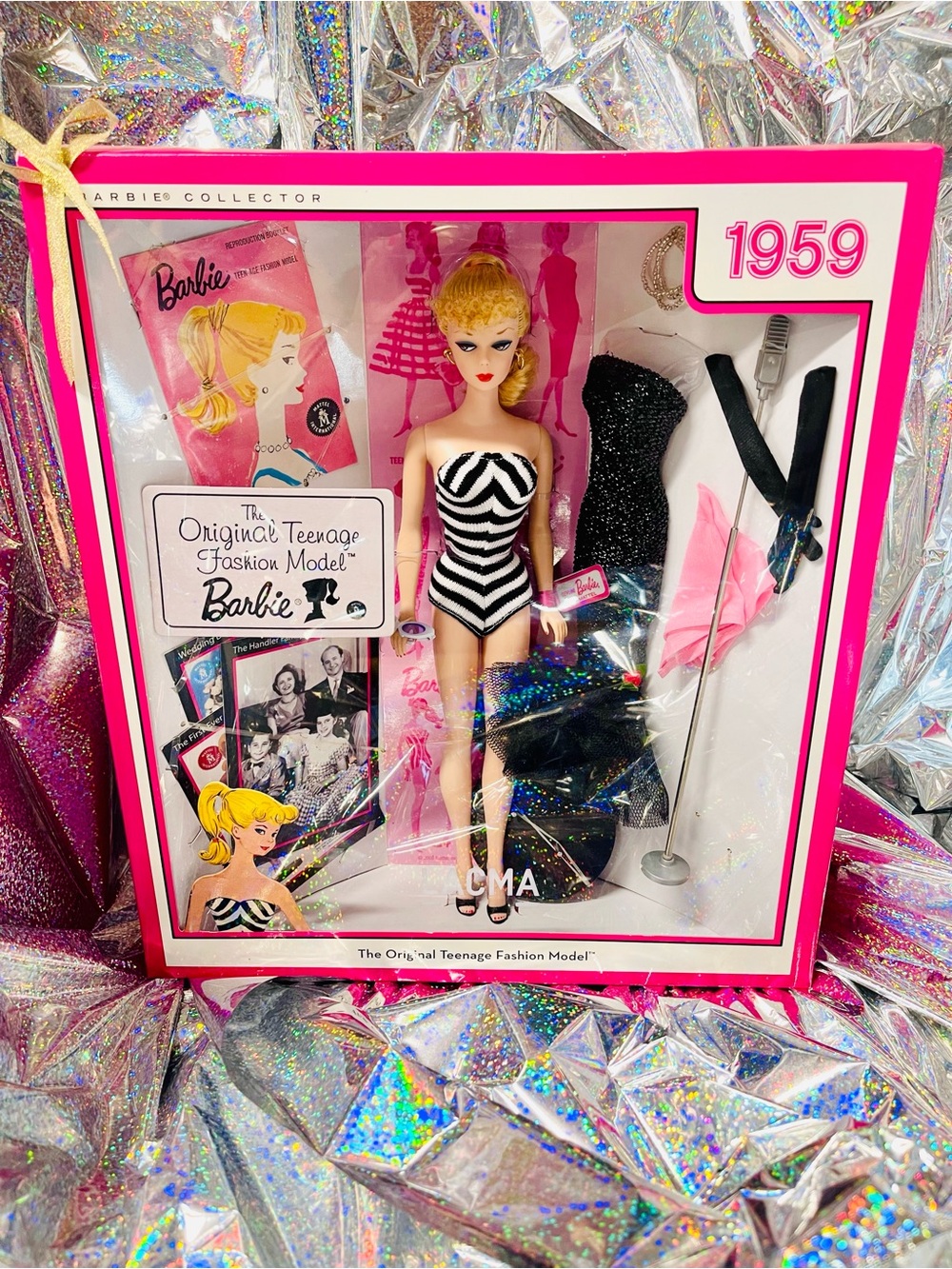 1959 50th Anniversary Barbie The Original Teenage Fashion Model Doll LACMA